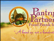 Tablet Screenshot of pantrypartnersfoodbank.org